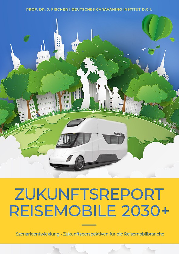Titelblatt der neuen Zukunftsstudie Reisemobile2030+ (Foto: Fischer/DCI)